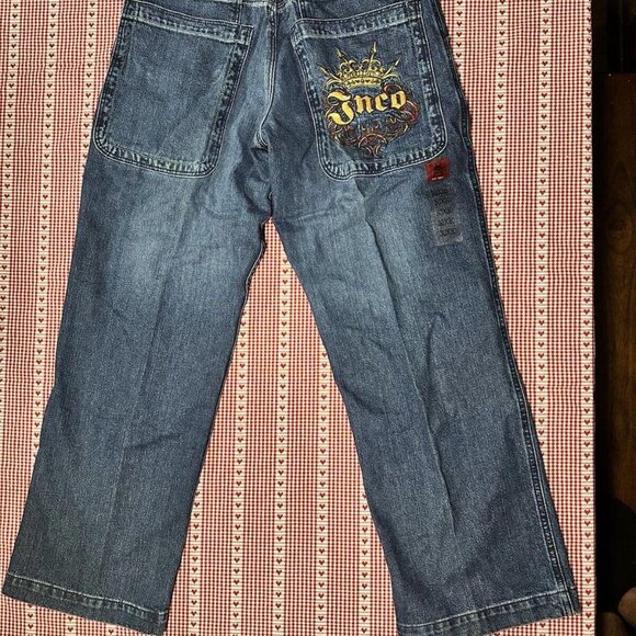 Vintage 90s Jnco Jeans Mens Size 30x30 Crown Cards